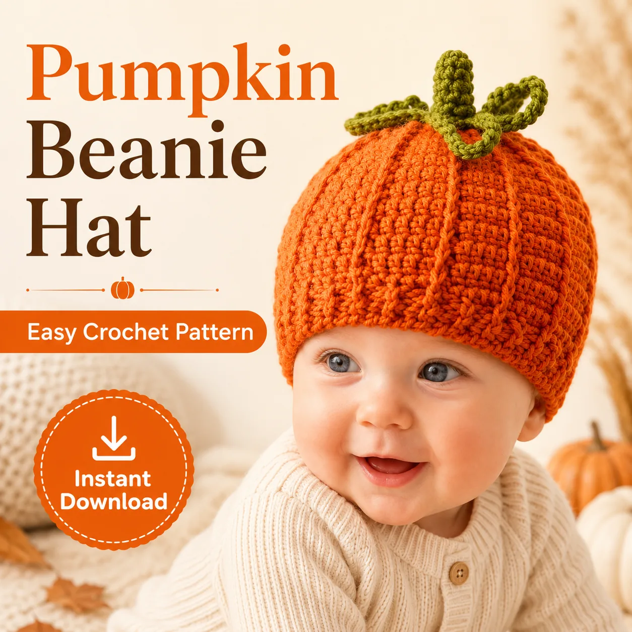 pumpkin beanie pattern