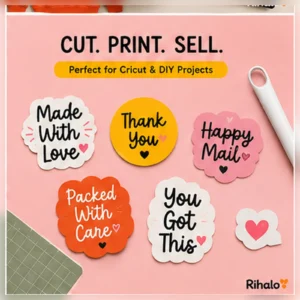 Hayden handwritten font for stickers, labels and craft projects