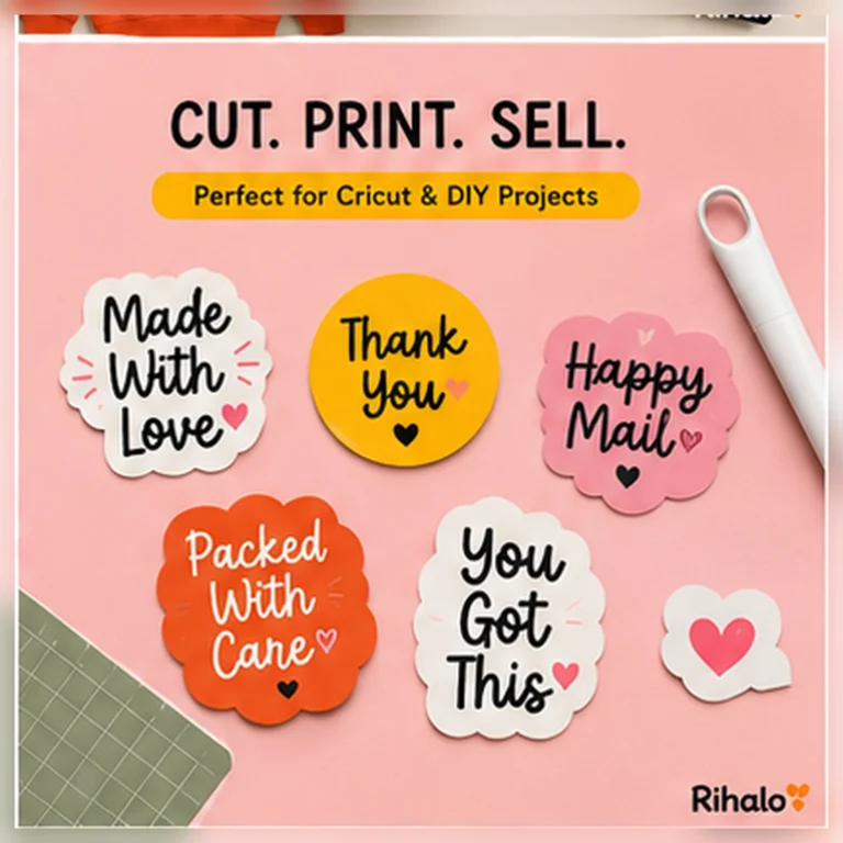 Hayden handwritten font for stickers, labels and craft projects