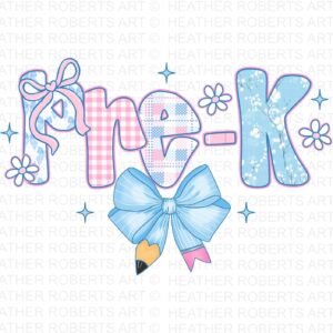 Preppy Floral Back to School PNG