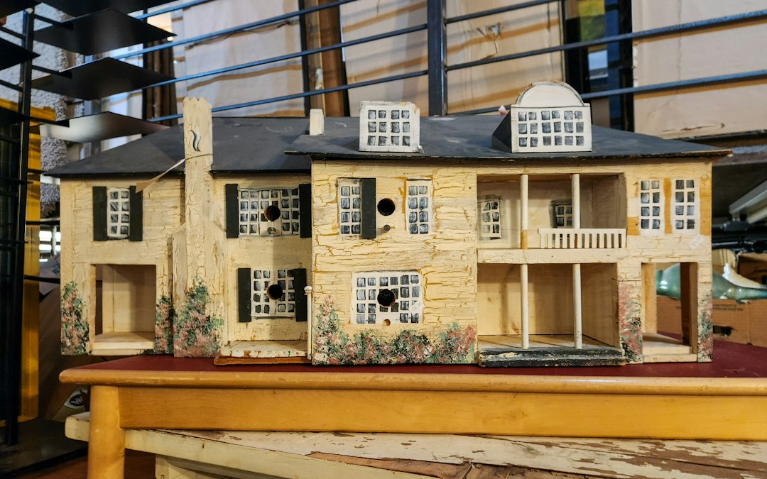 Detailed miniature dollhouse rooms and furniture for a DIY miniature craft guide